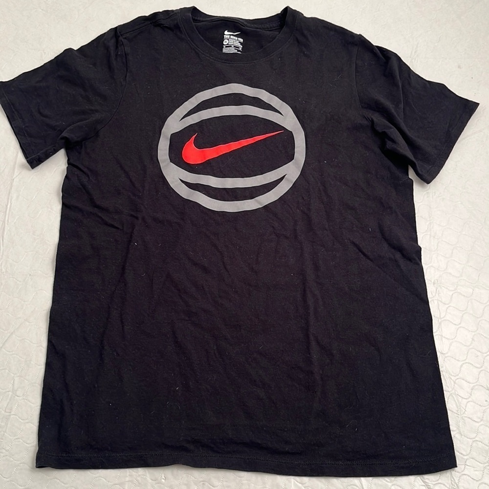 Nike black grey basketball graphic short sleeve t-shirt